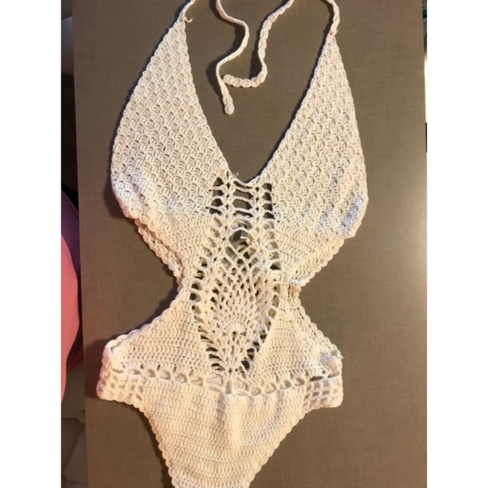 Cream one piece top